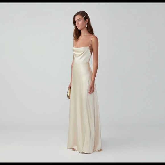 COPY - Fame and Partners: Strappy Draped Gown - Picture 2 of 7